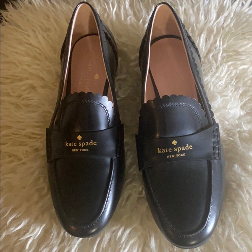 Flat black shoes Kate spade unused